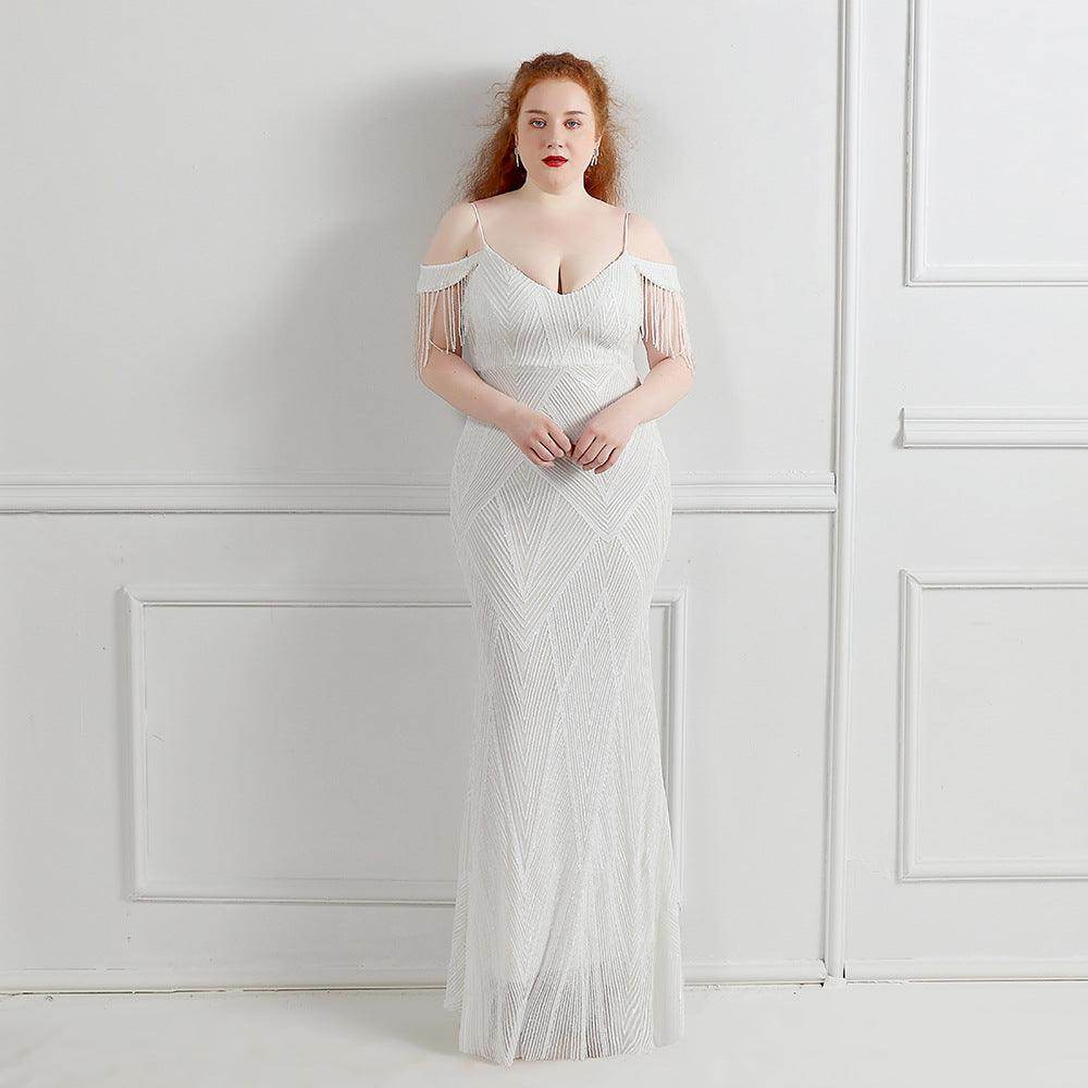 Trumpet-Mermaid Floor Length Sequins Evening Dress 647407958301 - COCOMELODY