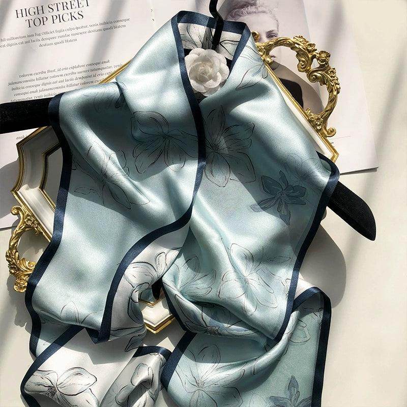 Mulberry silk scarf Double-sided silk scarf scarf streamer 636298573477 - COCOMELODY