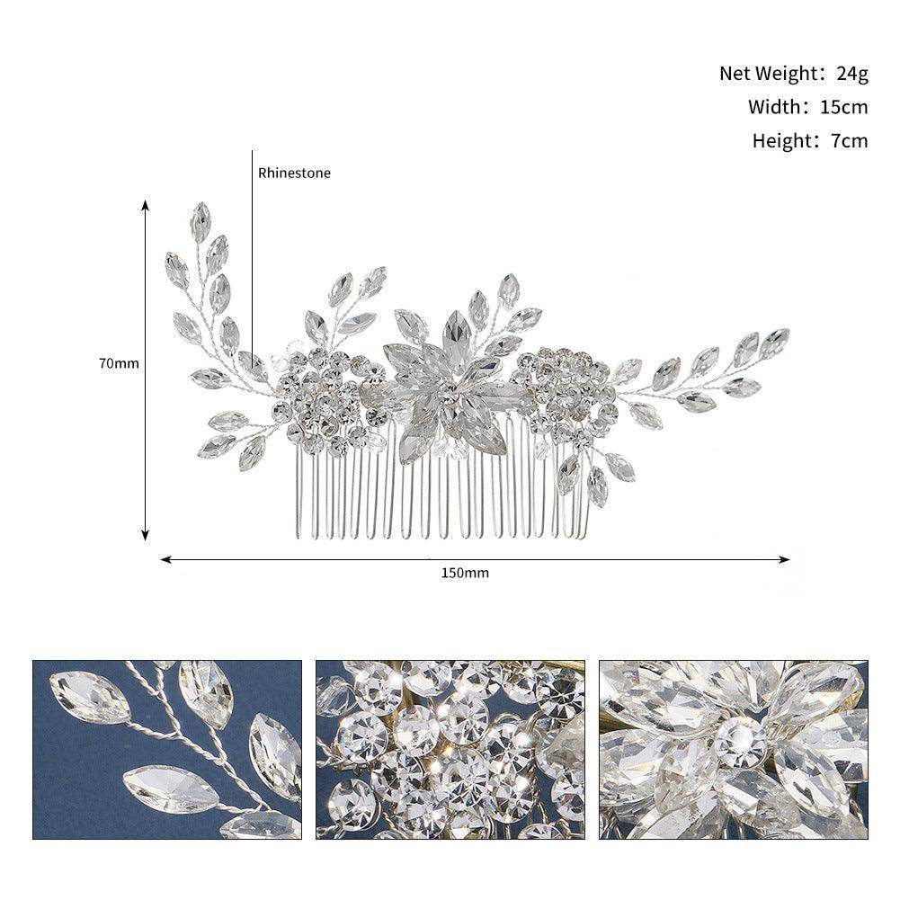 Bride Hair Comb Wedding Hair Accessories for Brides 678772322707 - COCOMELODY