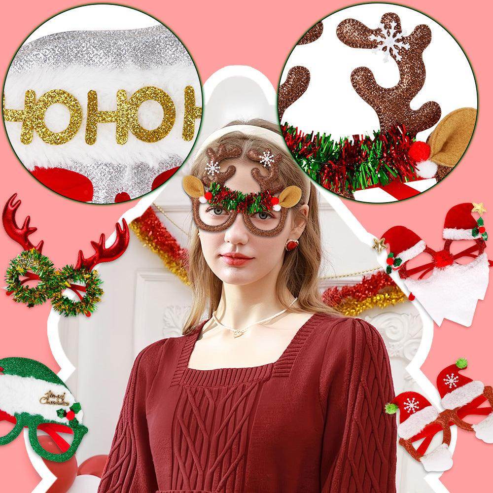 Christmas party Cartoon frame glasses for adults and children 821408242092 - COCOMELODY