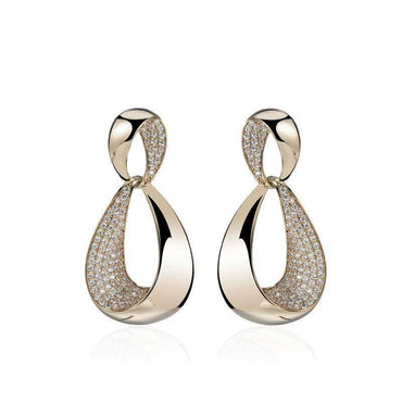 Atmospheric gold unique earring girl 636352115977 - COCOMELODY