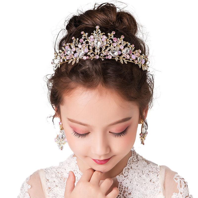 Wedding Hair Accessories for Kids, Flower Girl Hair Accessory, Princess Headpiece Flower Girl Headpiece Accessories for Birthday Party 641194277256 - COCOMELODY