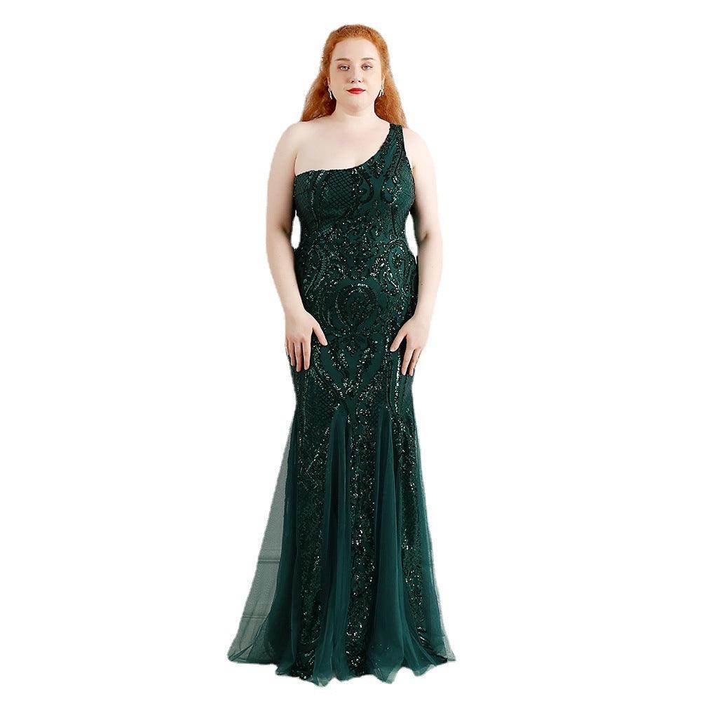 Trumpet-Mermaid Floor Length Sequins Evening Dress 646646504054 - COCOMELODY