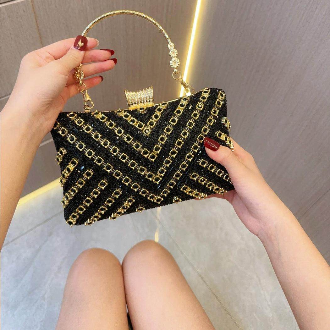 Rhinestone tote Bag Banquet Bag diamond-encrusted diagonal dinner bag 754743789639 - COCOMELODY