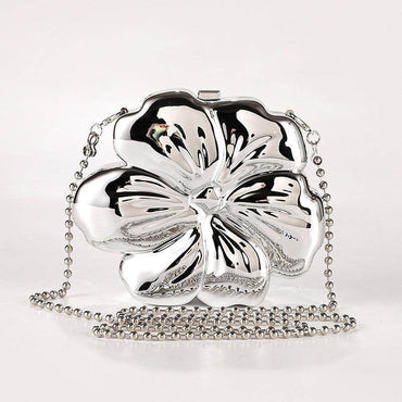 Flower bag mirror plating process oblique span bag 778089021024 - COCOMELODY