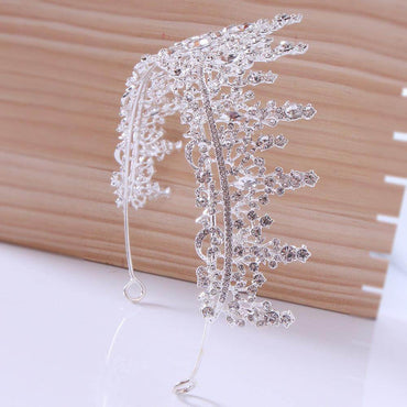 Baroque rhinestone alloy festival headband Crown Luxury tiara crown 651827787417 - COCOMELODY