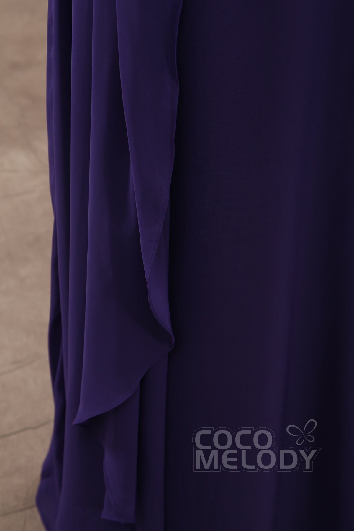 Sheath Floor Length Chiffon Wedding Guest Dress COZF15009