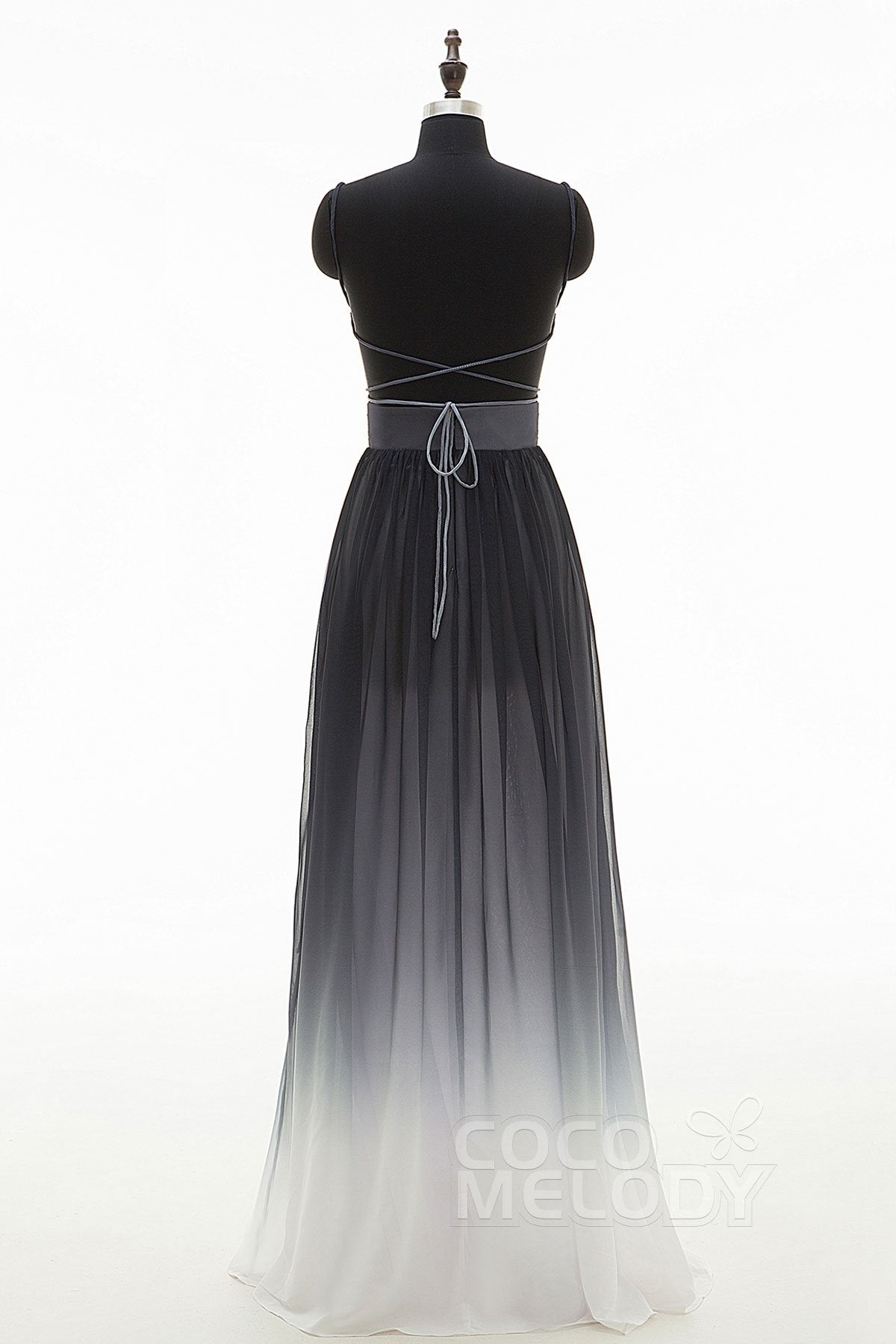 Sheath Floor Length Chiffon Ombre Bridesmaid Dress Formal Dresses PR3268