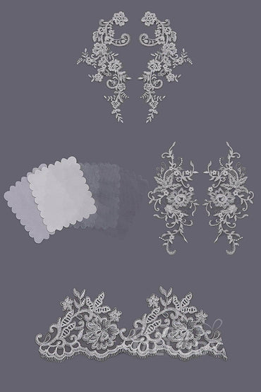 Bridal Gown LWXT16001 Fabric Swatch SWWD18009 - COCOMELODY