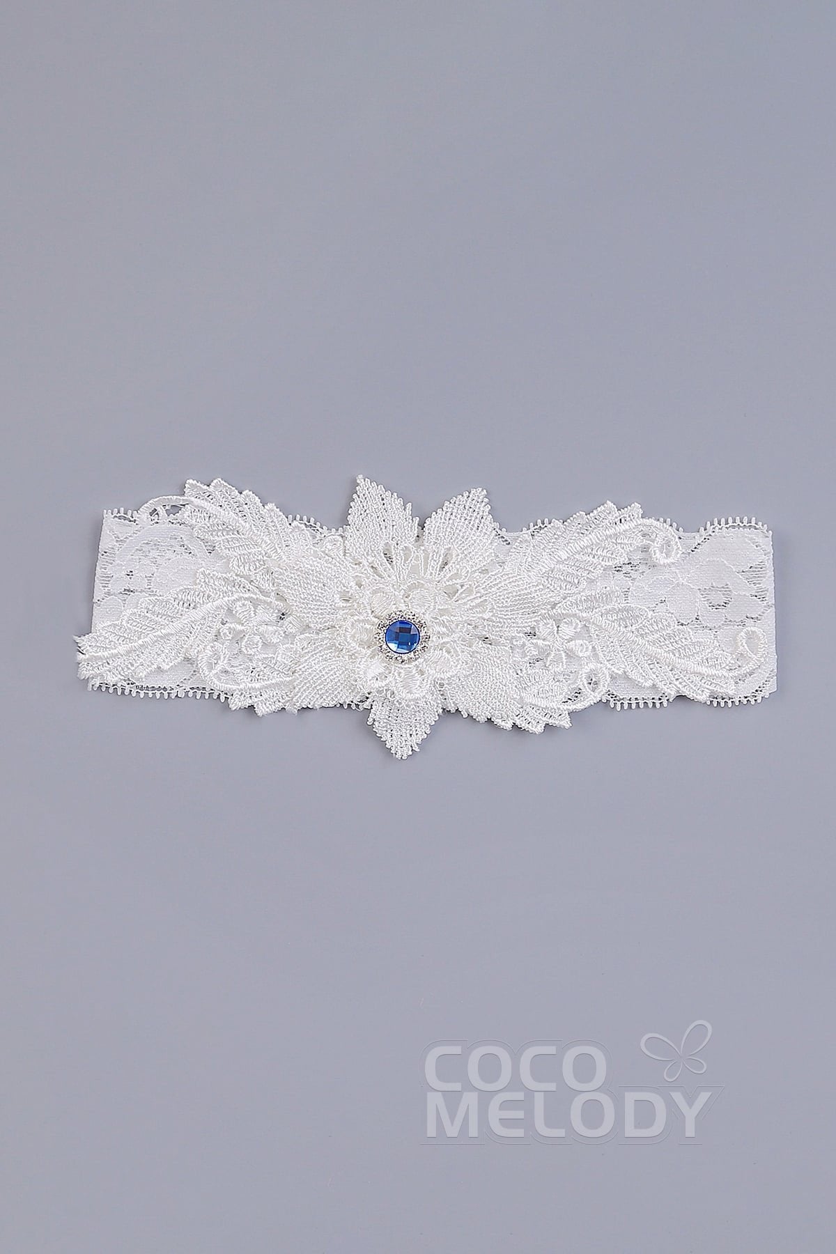 Lace Wedding Garter with Diamond WD17002