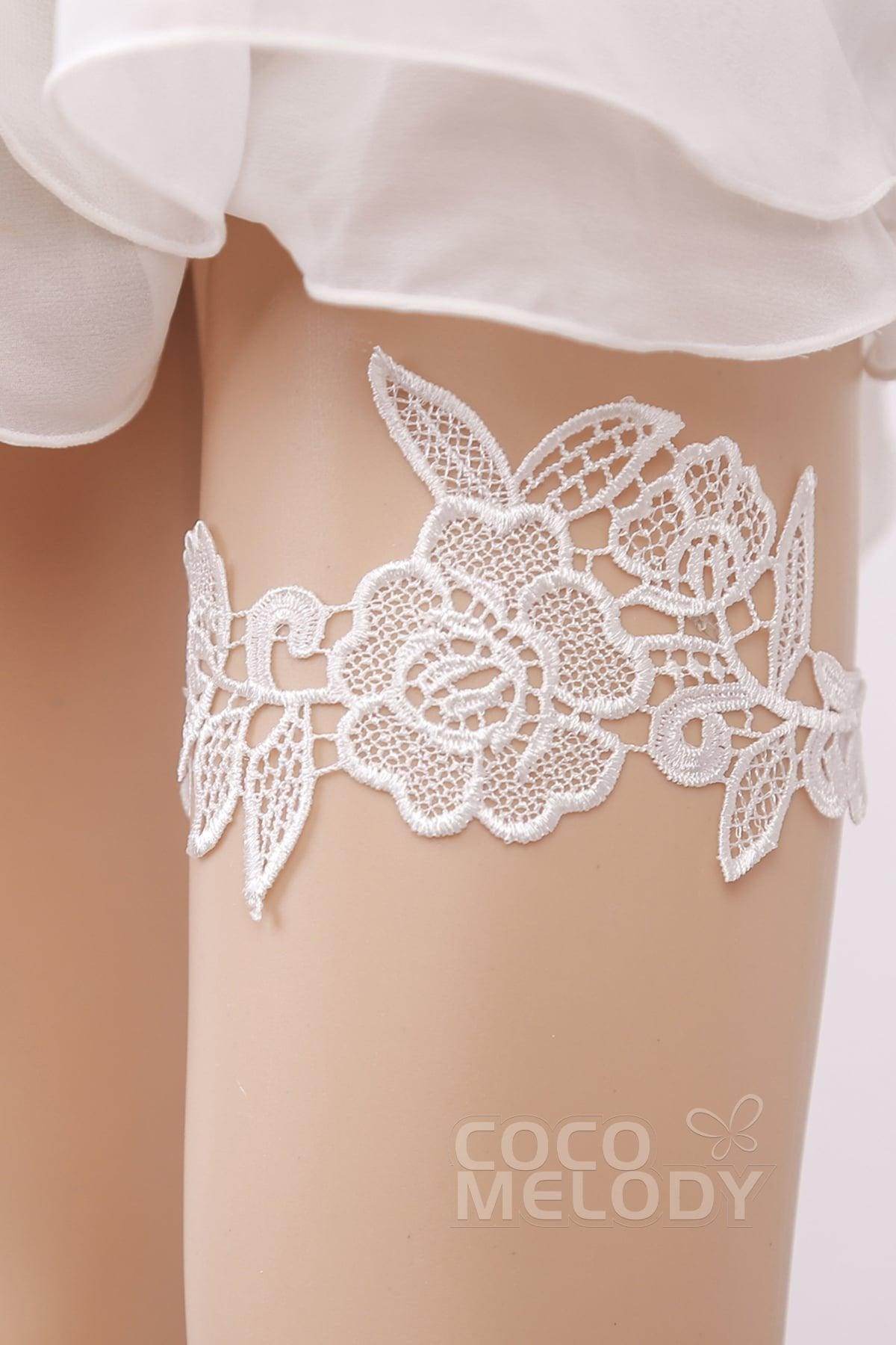 Lace Wedding Garter WD17014 - COCOMELODY
