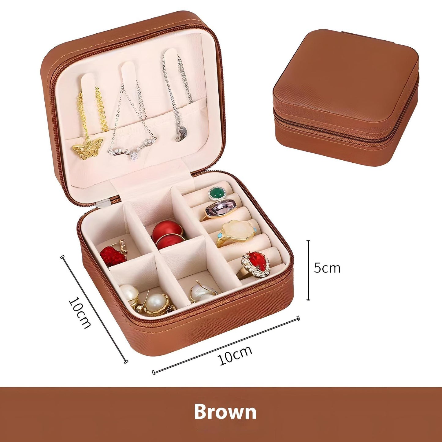 DIY design simple jewelry portable creative jewelry box 836834083360 - COCOMELODY
