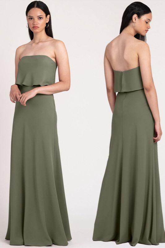 A-Line Maxi Chiffon Bridesmaid Dress 818808852375 - COCOMELODY