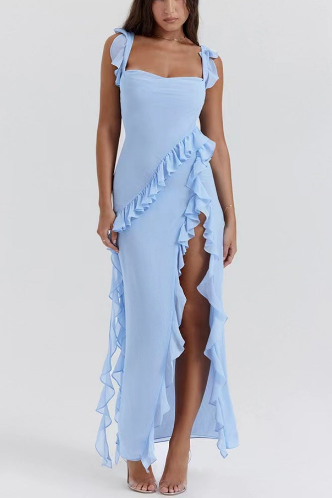 Sheath Column Maxi Chiffon Formal Evening Dresses 720675986970