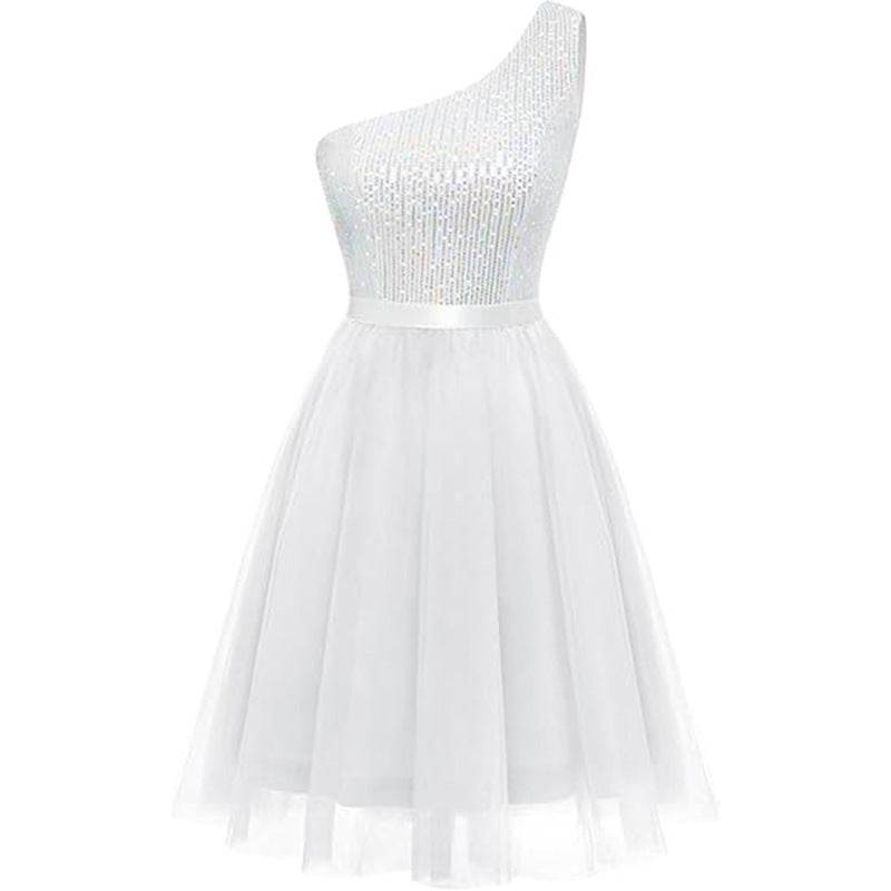 A-Line Mini Tulle Homecoming Dress 836632328295 - COCOMELODY