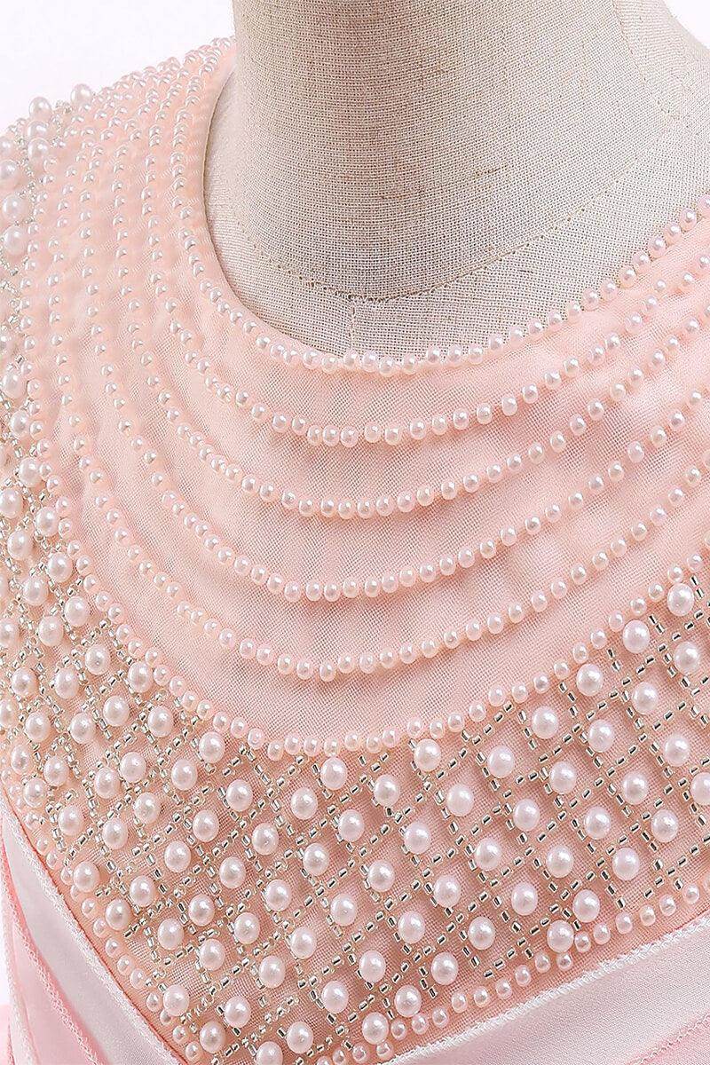 Ball-Gown Scoop Neck Sleeveless Satin/Tulle Flower Girl Dresses With Bow(s)/Beading 674520604690 - COCOMELODY