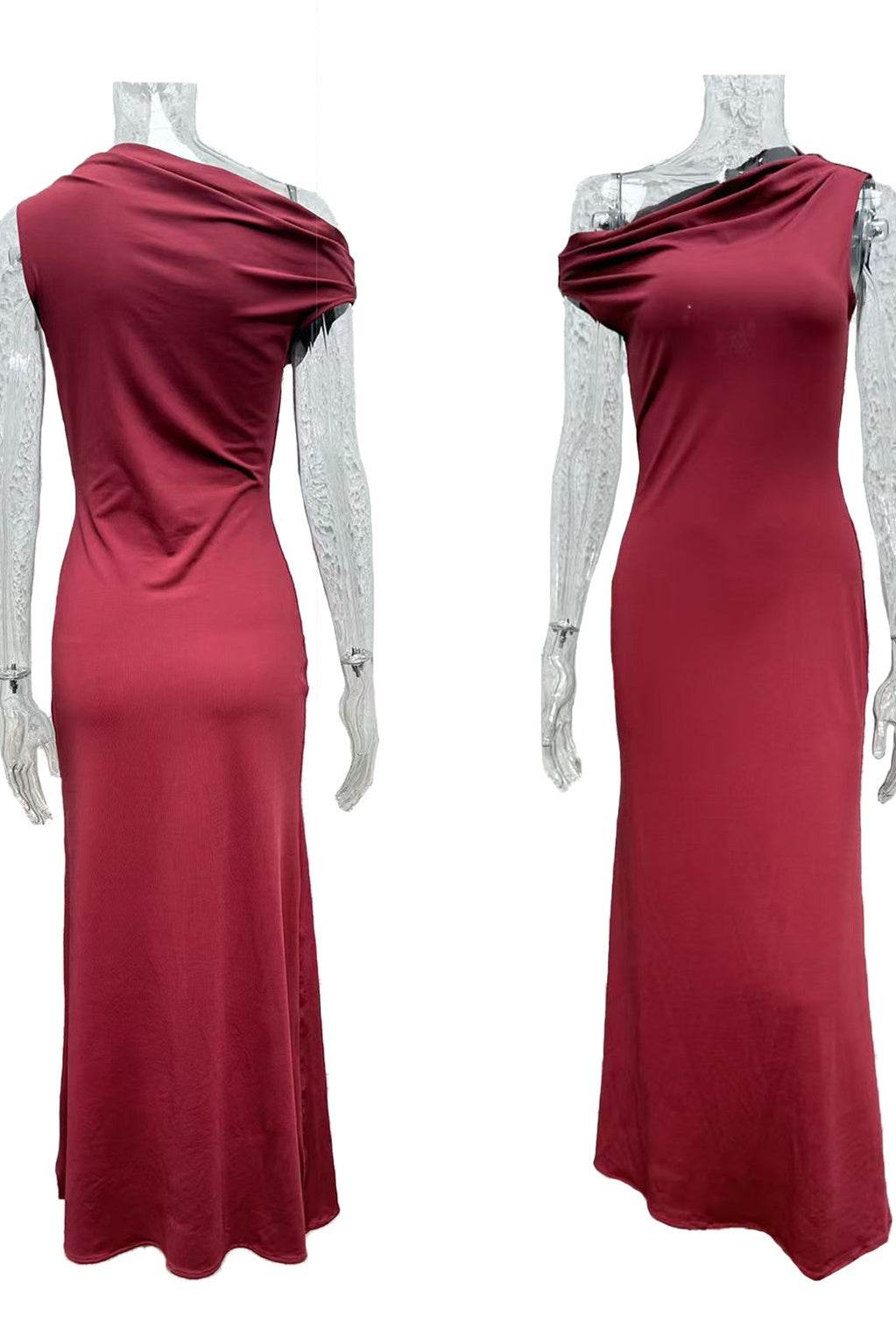 Sheath-Column Maxi Satin Formal Evening Dresses 913210956566 - COCOMELODY