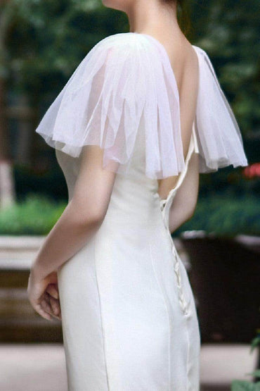 Gauze detachable wedding dress accessories 635223912931 - COCOMELODY