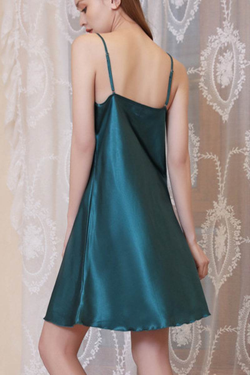 Cowl Neck Short Slip Dress 680778725969 - COCOMELODY