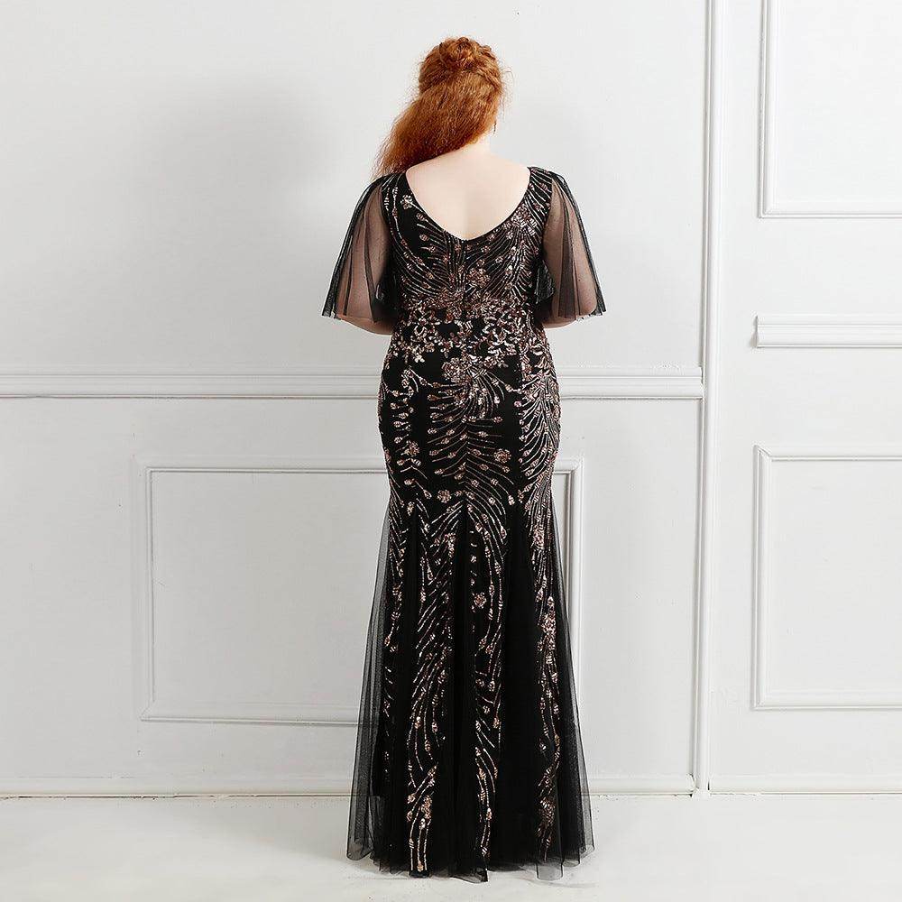 Trumpet-Mermaid Floor Length Evening Dress 646833729061 - COCOMELODY