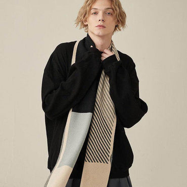 Men's autumn and winter thickened warm wool scarves and necklaces high-grade gifts 801339050726 - COCOMELODY