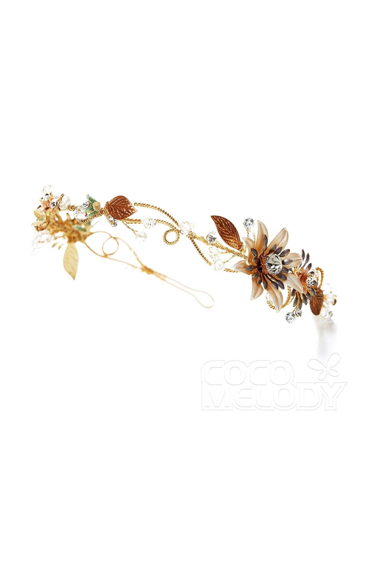 Impressive Alloy Headpiece with Crystals AH17009 - COCOMELODY