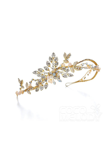 Fashion Alloy Headpiece with Crystals AH17010 - COCOMELODY