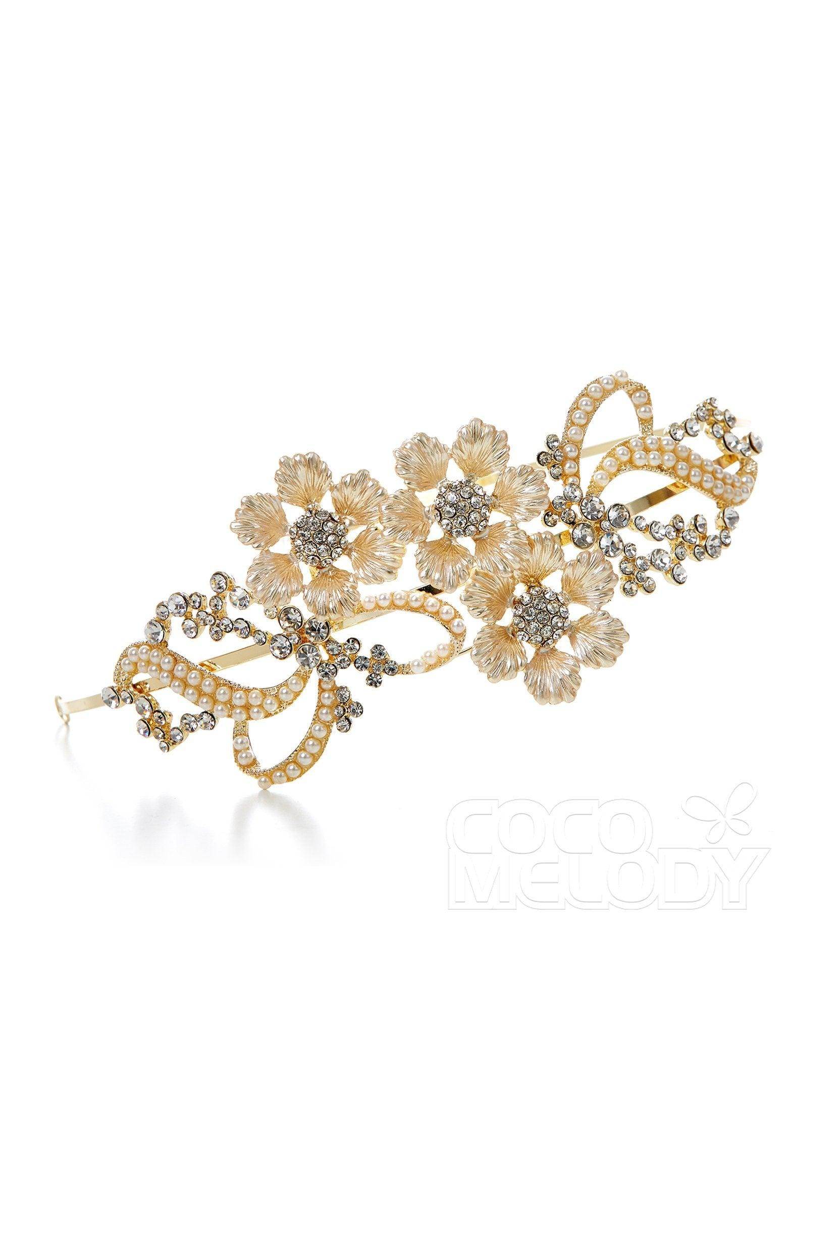 Elegant Alloy Headpiece with Rhinestone AH17014 - COCOMELODY