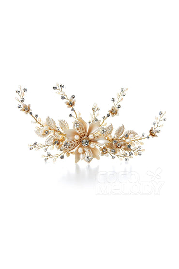 Impressive Alloy Hairpins with Imitation Pearl AH17022 - COCOMELODY