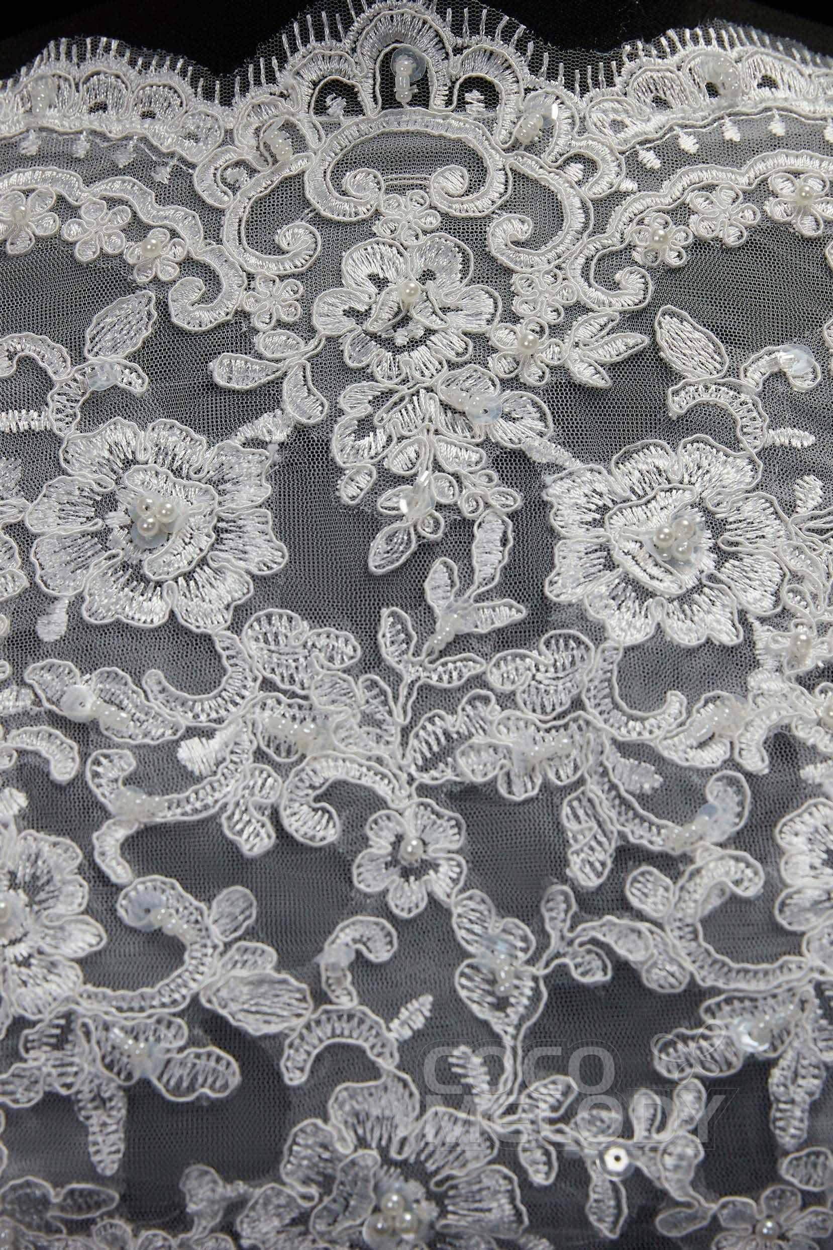 Elegant Ivory 3/4 Length Sleeve Wedding Wrap CX0015005 - COCOMELODY