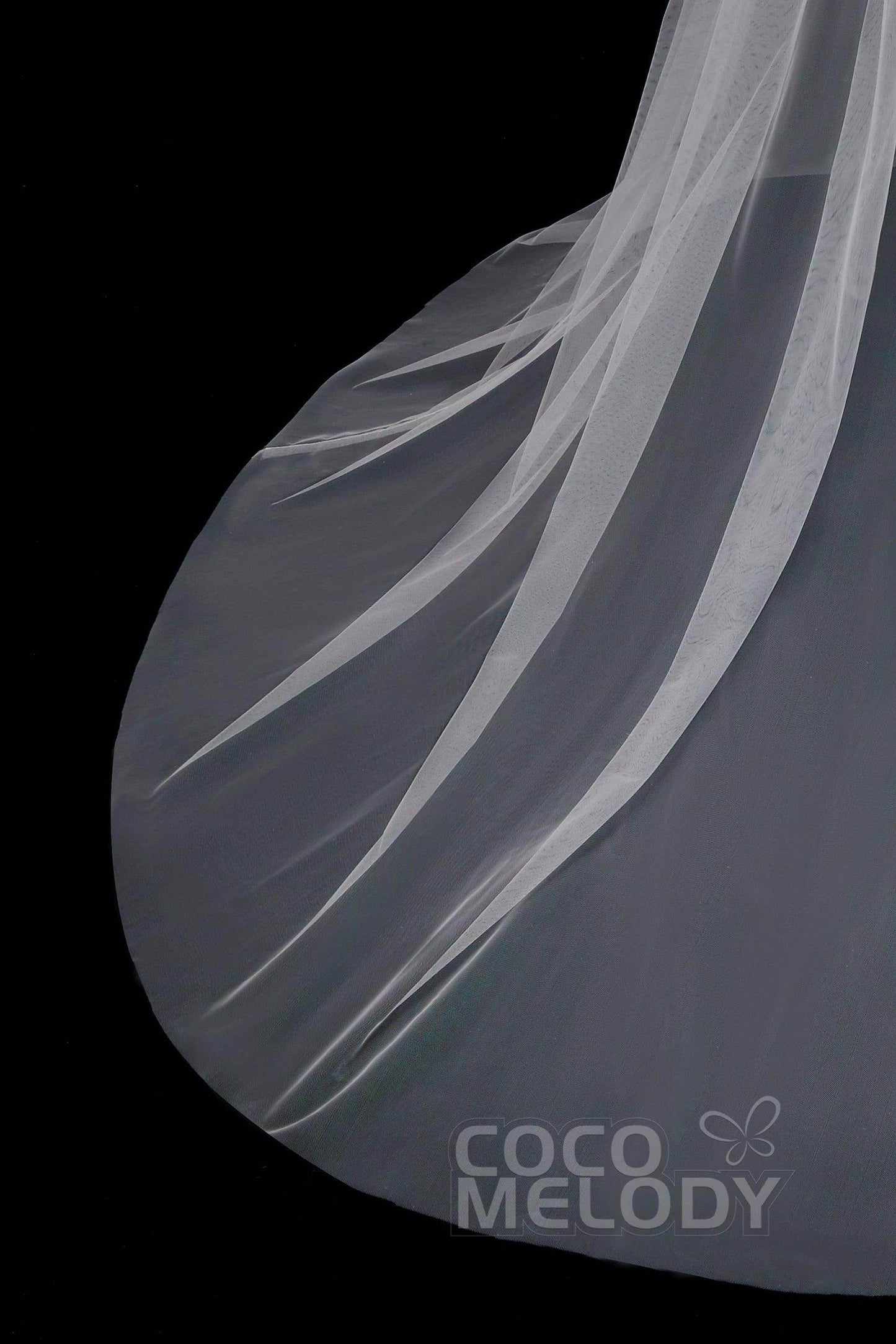 Perfect Chapel Train Tulle Wedding Skirt TR18003 - COCOMELODY
