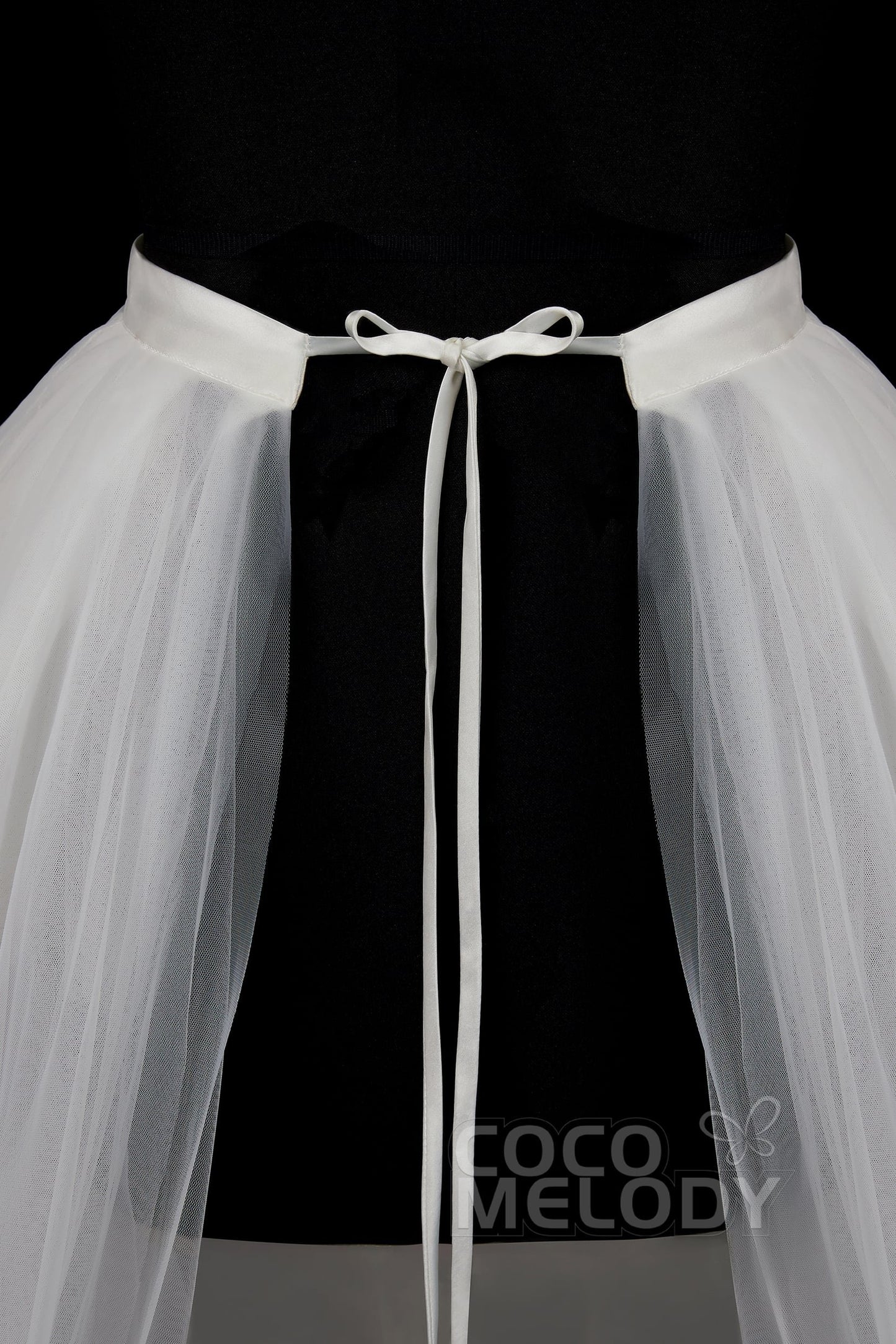 Classic Chapel Train Tulle Wedding Skirt TR18005