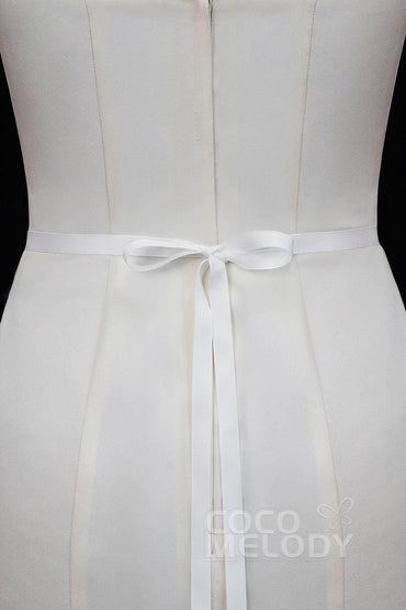 Elegant Ribbons Wedding Sash with Rhinestone YD18003 - COCOMELODY