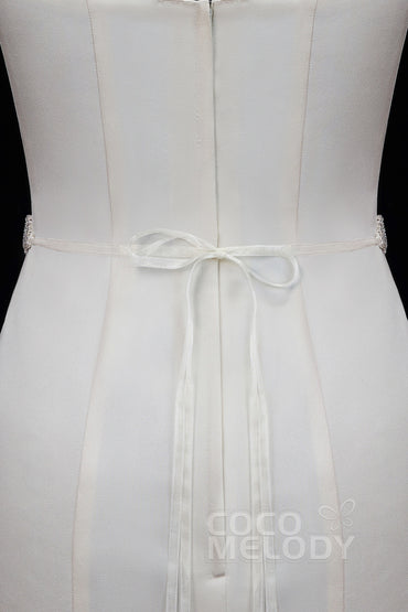 Romantic Tulle Wedding Sash with Rhinestone YD18006