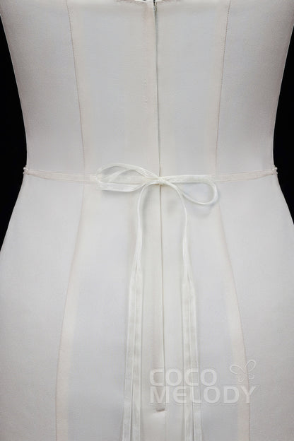 Tulle Wedding Sash with Rhinestone Imitation Pearl YD18005