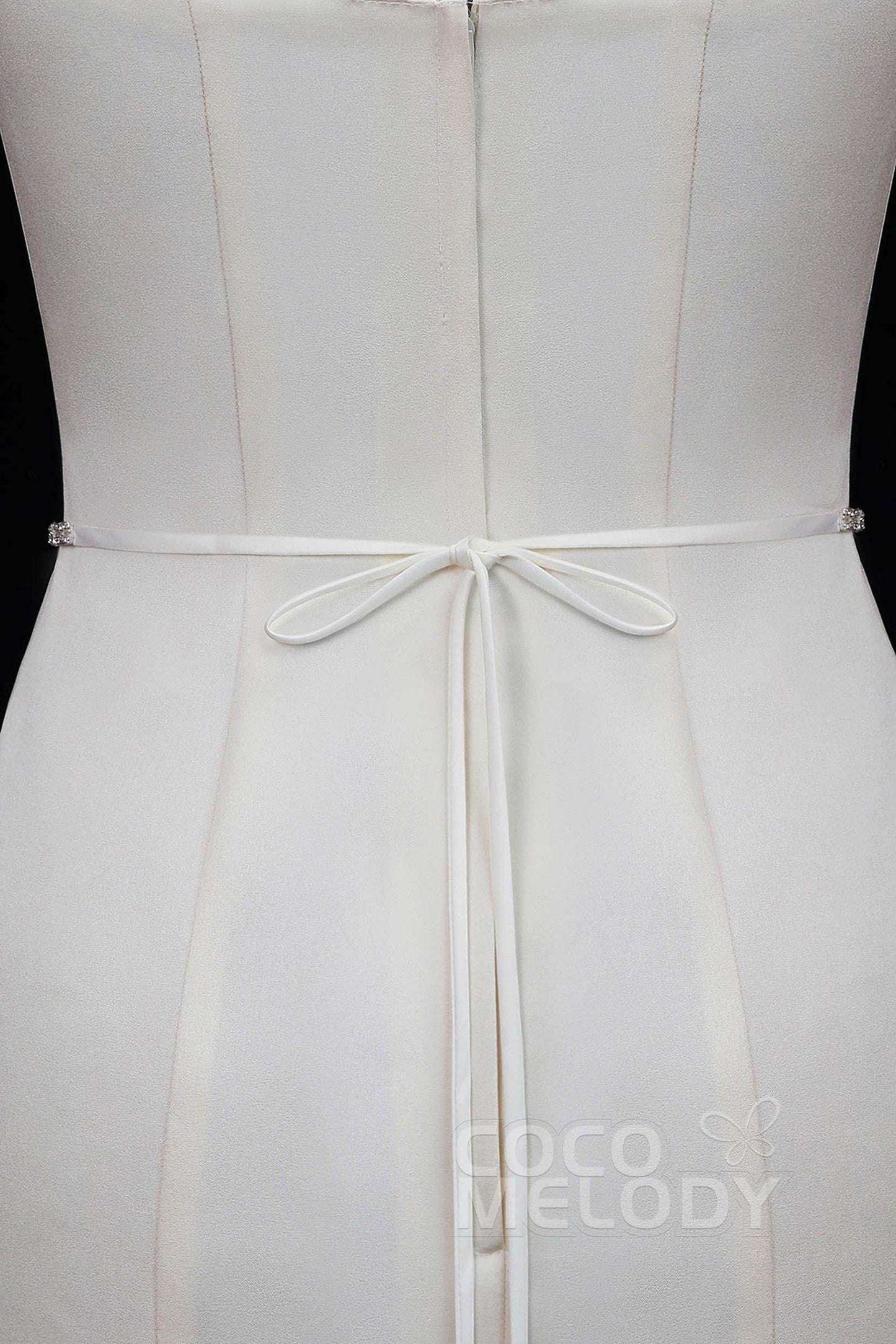 Charming Satin Wedding Sash with Rhinestone YD18010 - COCOMELODY