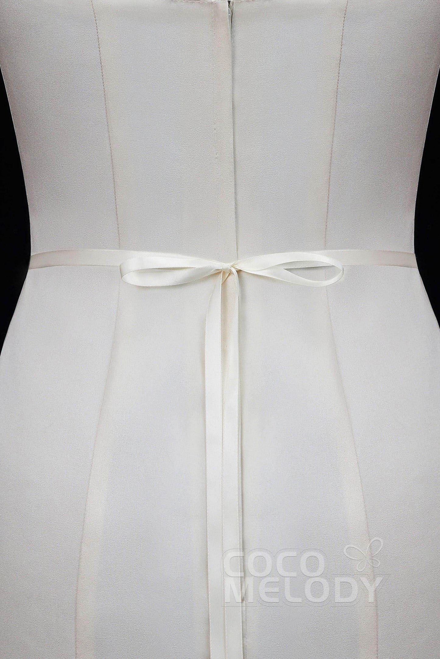 Fancy Ribbons Wedding Sash with Rhinestone YD18008 - COCOMELODY