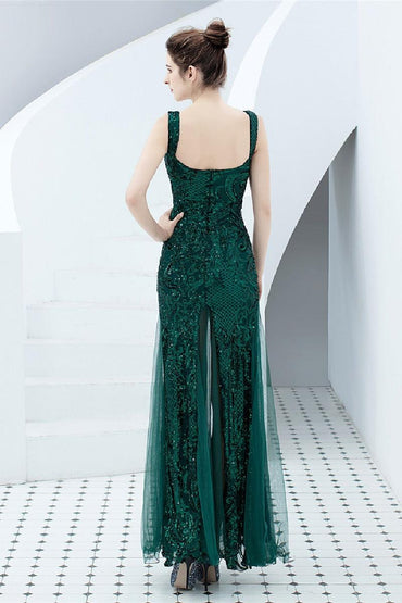 Sheath-column floor length sequined dress  646649928637