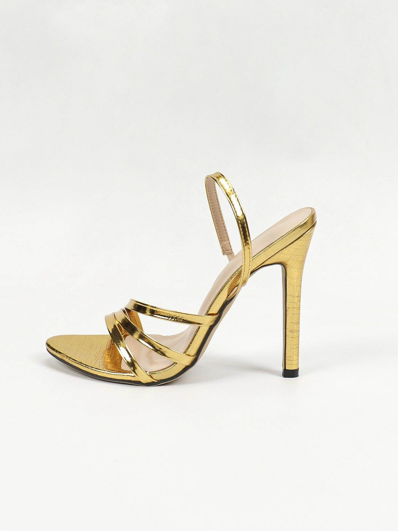 Faux Leather Pointy Stiletto Heels 816759108799 - COCOMELODY