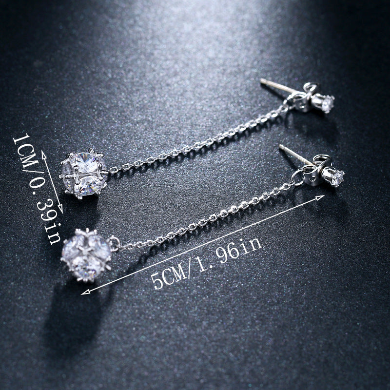 Luxurious Rhinestone Drop Earrings 807755948937