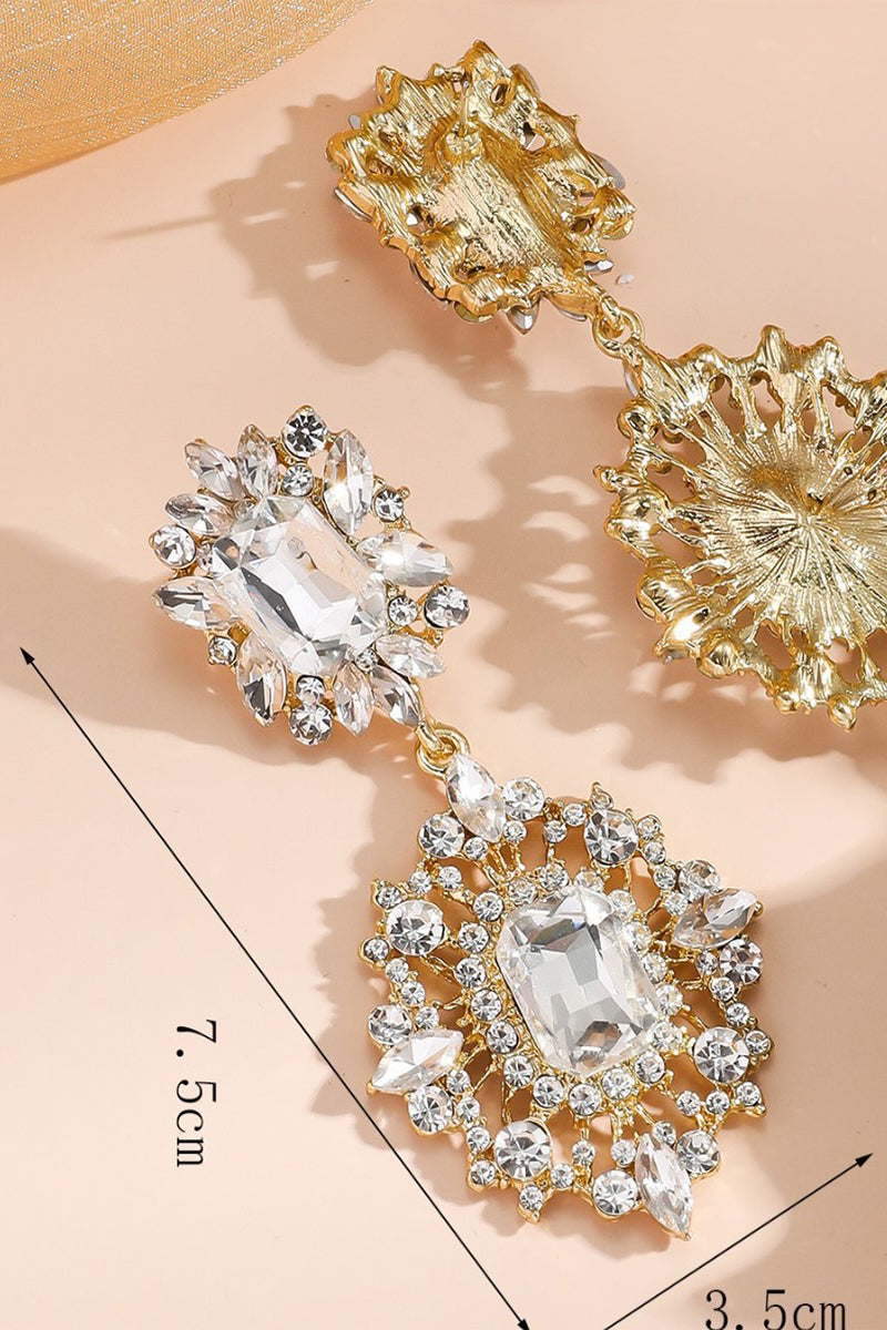 Luxurious Rhinestone Drop Earrings 888875828355