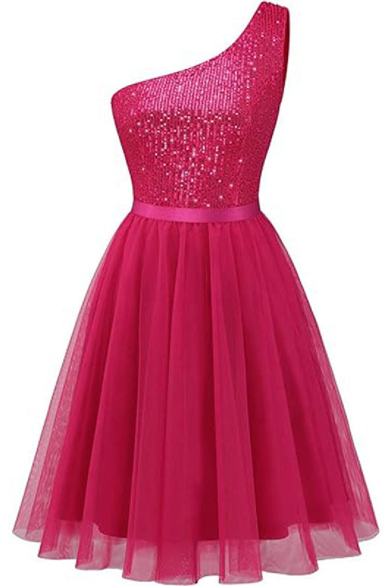 A-Line Mini Tulle Homecoming Dress 836632328295