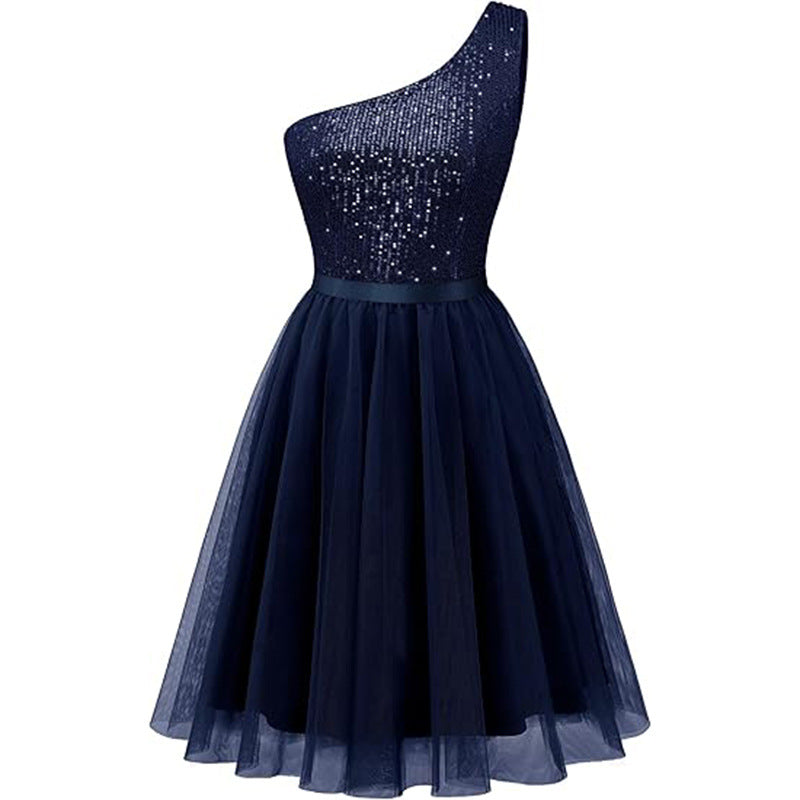 A-Line Mini Tulle Homecoming Dress 836632328295