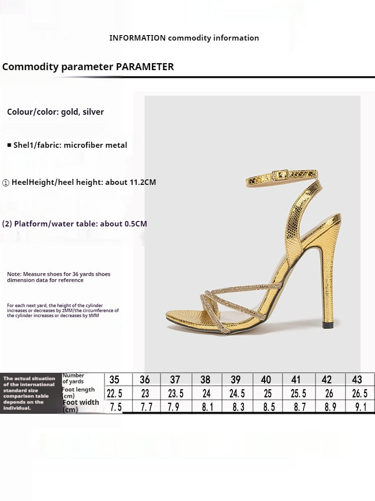 Lace-up Pointy Stiletto Sandals 710148958612 - COCOMELODY