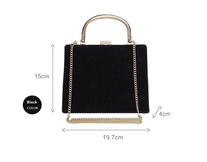 Velvet handbag Dinner bag 710897066905 - COCOMELODY