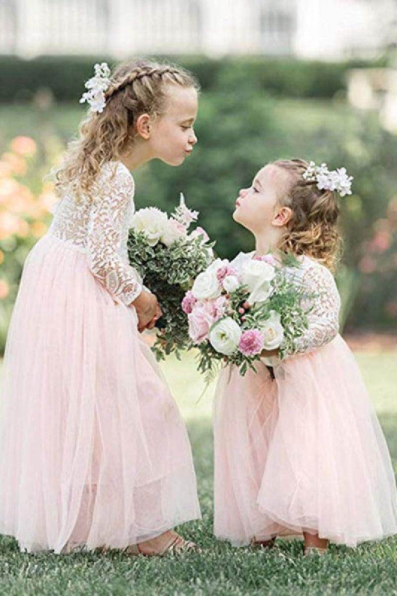 maxi flower girl dresses lace and tulle flower girl dress, Ivory flower girl dress, Lace flower girl dress, Tulle flower dress, flower girl dress with train, White girl dress