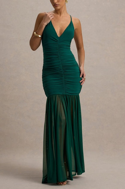 Mermaid Maxi Stretch Formal Evening Dresses 937452234687