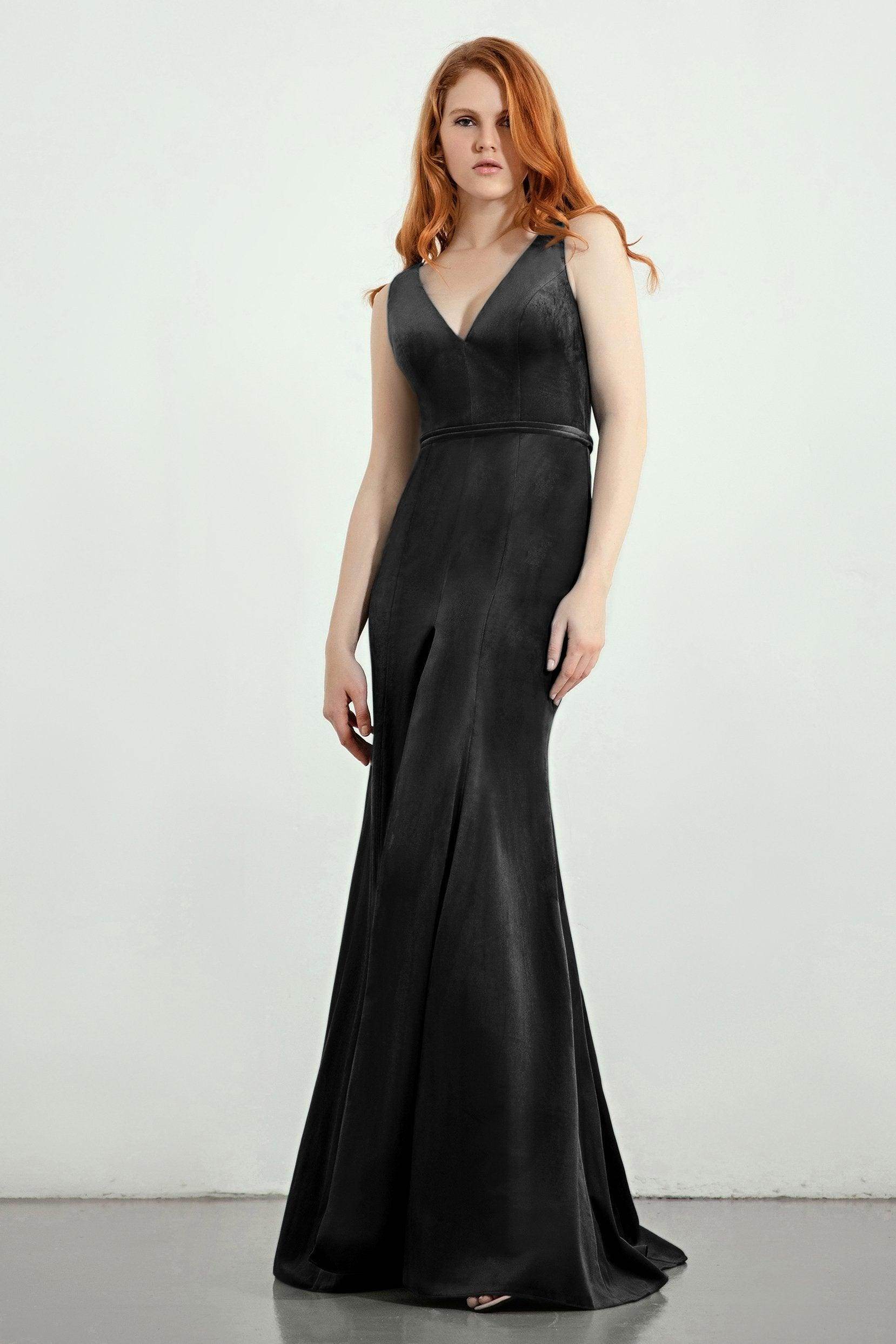 Trumpet-Mermaid Sweep-Brush Train Bridesmaid Dress Formal Dresses CB0272 - COCOMELODY