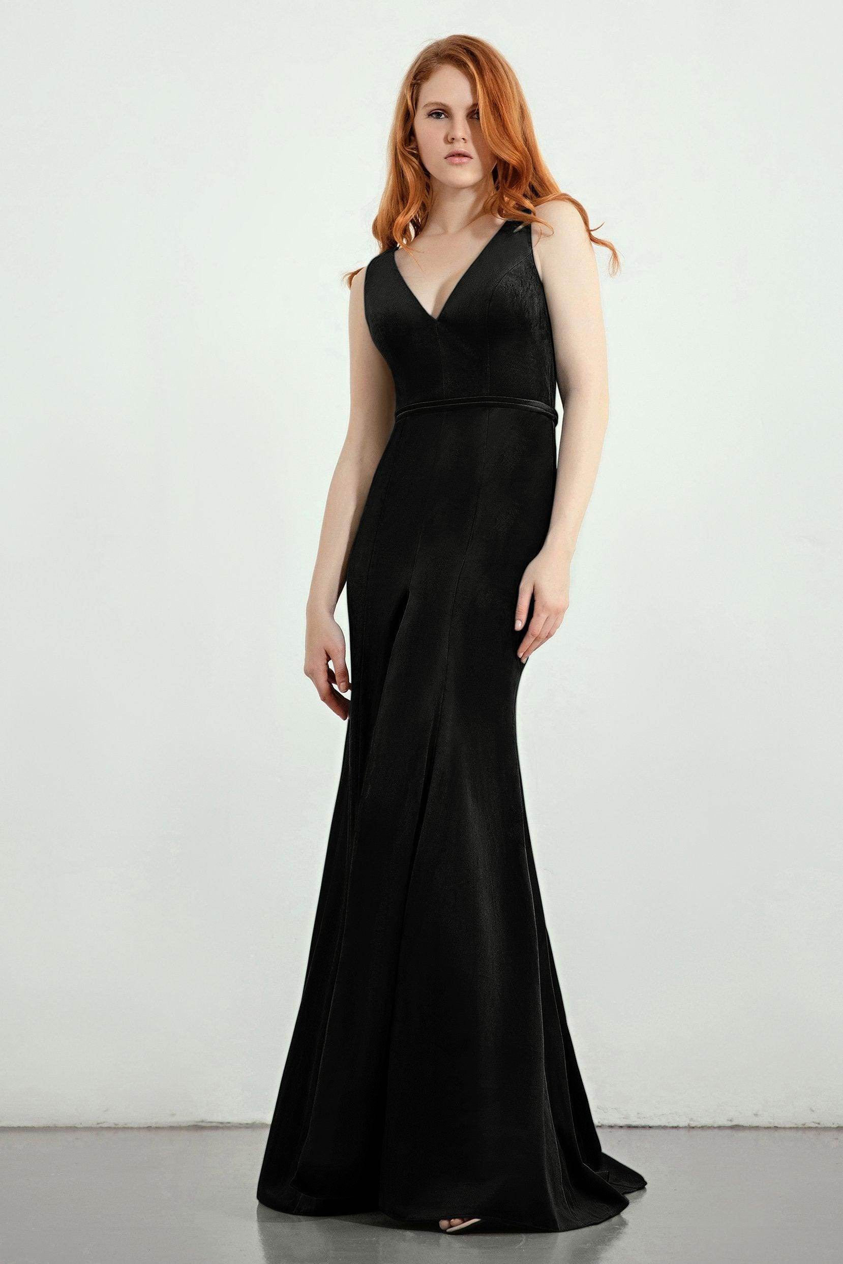 Trumpet-Mermaid Sweep-Brush Train Bridesmaid Dress Formal Dresses CB0272 - COCOMELODY