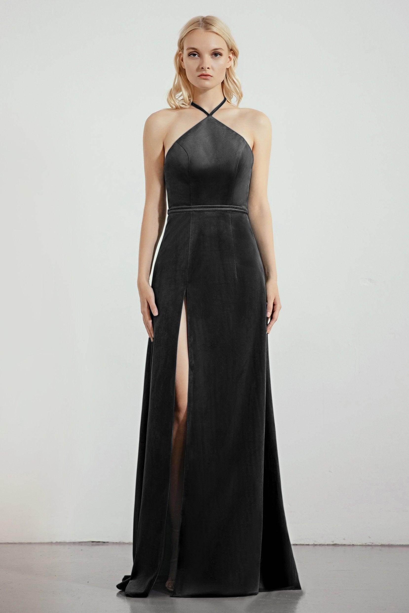 Sheath-Column Sweep-Brush Train Bridesmaid Dress Formal Dresses CB0273 - COCOMELODY